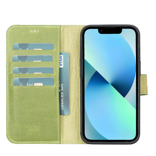 Delfi, Magic - 2-in-1-Handyhülle für iPhone 13 Pro aus Leder