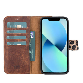 Delfi, Magic - 2-in-1-Handyhülle für iPhone 13 Pro aus Leder