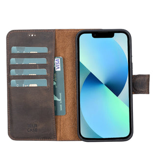 Delfi, Magic - 2-in-1-Handyhülle für iPhone 13 aus Leder