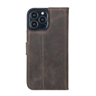 Delfi, Magic - 2-in-1-Handyhülle für iPhone 13 Pro Max aus Leder
