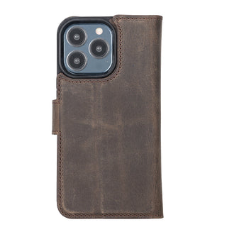 Delfi, Magic - 2-in-1-Handyhülle für iPhone 13 Pro aus Leder