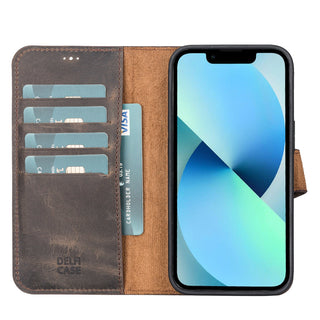 Delfi, Magic - 2-in-1-Handyhülle für iPhone 13 Pro aus Leder