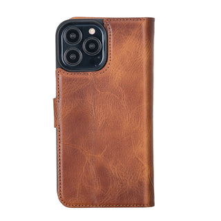 Delfi, Magic - 2-in-1-Handyhülle für iPhone 13 Pro Max aus Leder