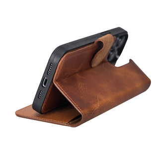 Delfi, Magic - 2-in-1-Handyhülle für iPhone 13 Pro Max aus Leder