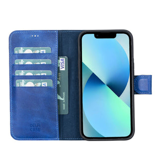 Delfi, Magic - 2-in-1-Handyhülle für iPhone 13 aus Leder