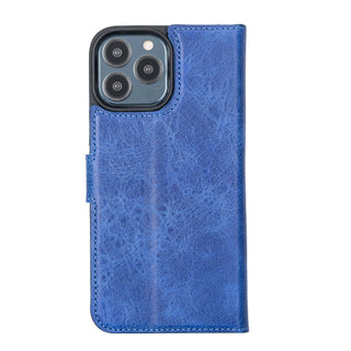 Delfi, Magic - 2-in-1-Handyhülle für iPhone 13 Pro Max aus Leder