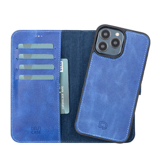 Delfi, Magic - 2-in-1-Handyhülle für iPhone 13 Pro Max aus Leder