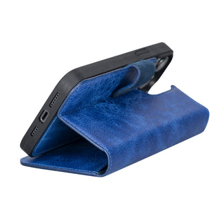 Delfi, Magic - 2-in-1-Handyhülle für iPhone 13 Pro Max aus Leder