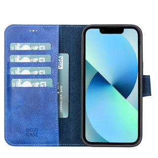 Delfi, Magic - 2-in-1-Handyhülle für iPhone 13 Pro aus Leder