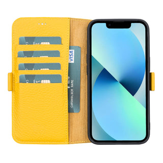 Delfi, TD Wallet - Handyhülle für iPhone 13 aus Leder
