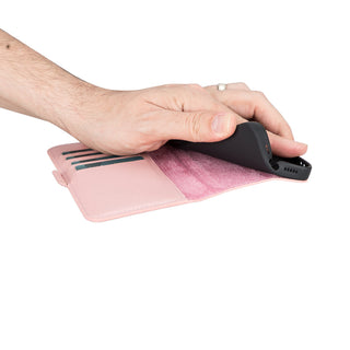 Delfi, TD Wallet - Handyhülle für iPhone 13 Pro Max aus Leder
