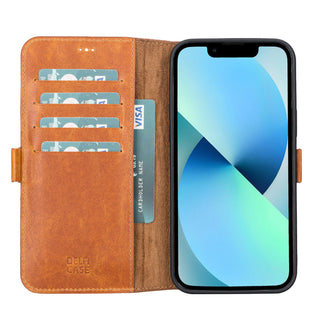 Delfi, TD Wallet - Handyhülle für iPhone 13 Pro aus Leder