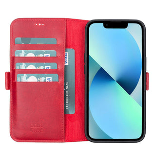 Delfi, TD Wallet - Handyhülle für iPhone 13 aus Leder