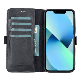 Delfi, TD Wallet - Handyhülle für iPhone 13 Pro aus Leder