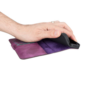 Delfi, TD Wallet - Handyhülle für iPhone 13 aus Leder