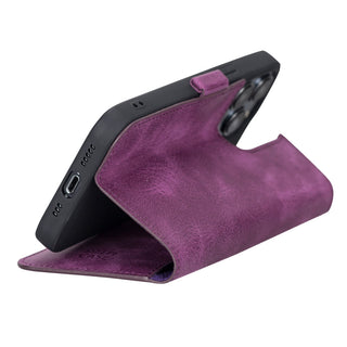 Delfi, TD Wallet - Handyhülle für iPhone 13 Pro aus Leder