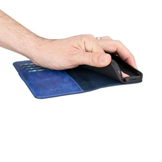Delfi, TD Wallet - Handyhülle für iPhone 13 Pro aus Leder