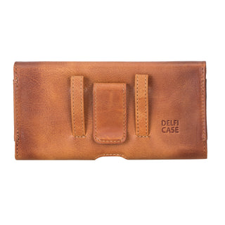 Delfi, Titan - Gürtel-Handytasche aus Leder