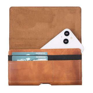 Delfi, Titan - Gürtel-Handytasche aus Leder