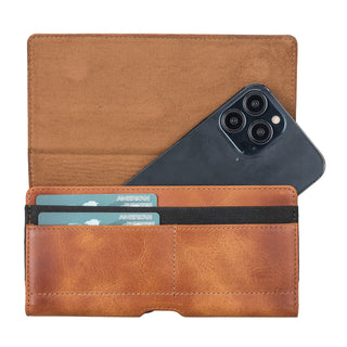Delfi, Titan - Gürtel-Handytasche aus Leder