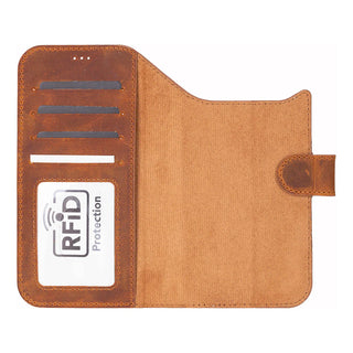 Magic iPhone 17 Air Leather Detachable Wallet Case
