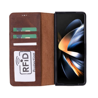 Wallet ID - Handyhülle für Samsung Galaxy Z Fold5 aus Leder