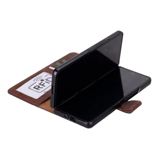 Wallet ID - Handyhülle für Samsung Galaxy Z Fold5 aus Leder