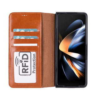 Wallet ID - Handyhülle für Samsung Galaxy Z Fold5 aus Leder