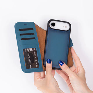 Magic iPhone 17 Air Leather Detachable Wallet Case