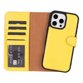 Magic - 2-in-1-Handyhülle für iPhone 16 Pro aus Leder