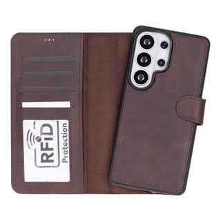Magic Samsung Galaxy S26 Ultra Detachable Leather Wallet Case