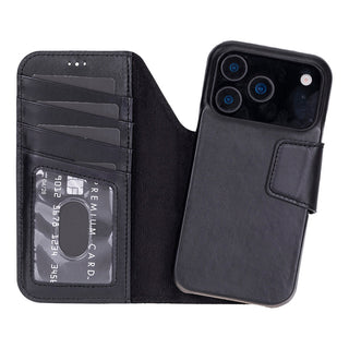 Elite Magic iPhone 17 Pro Max Leather Detachable Wallet Case