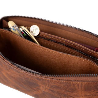 Majeste Leather Clutch Bag