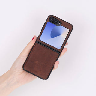 Flex Cover - Handyhülle für Samsung Galaxy Z Flip 6 aus Leder