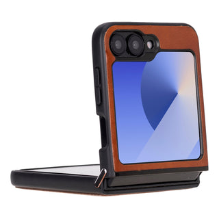 Flex Cover - Handyhülle für Samsung Galaxy Z Flip 6 aus Leder