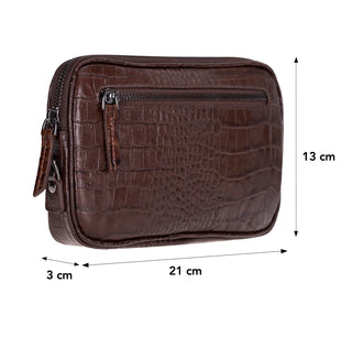 Noma Leather Clutch Bag