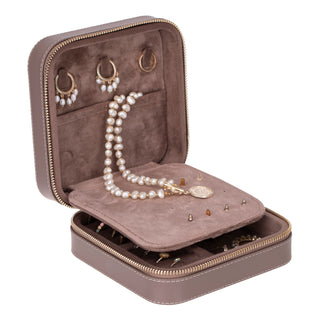 Amanda - Schmuckbox aus Leder - Mittel