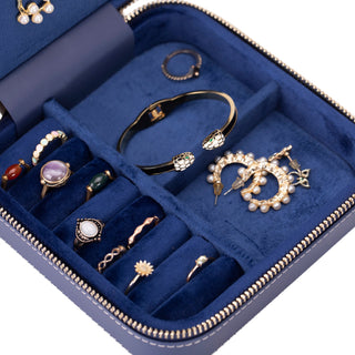 Amanda - Schmuckbox aus Leder - Mittel