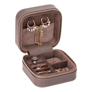 Amanda - Schmuckbox aus Leder - Mittel