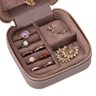 Amanda - Schmuckbox aus Leder - Mittel