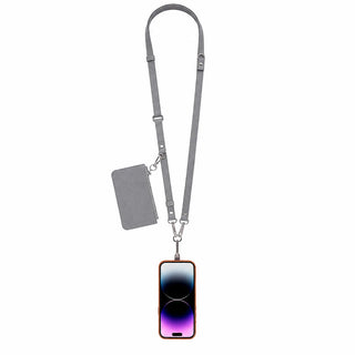 FlexGo PU Leather Phone Strap & Wallet Set – Clip-On Flex