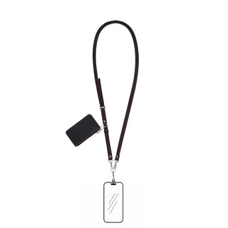 FlexGo PU Leather Phone Strap & Wallet Set – Clip-On Flex