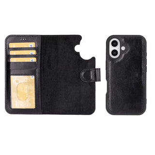 Magic - 2-in-1-Handyhülle für iPhone 16 aus Leder