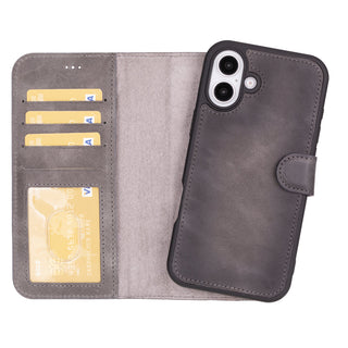 Magic - 2-in-1-Handyhülle für iPhone 16 Plus aus Leder