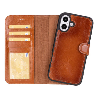 Magic - 2-in-1-Handyhülle für iPhone 16 Plus aus Leder