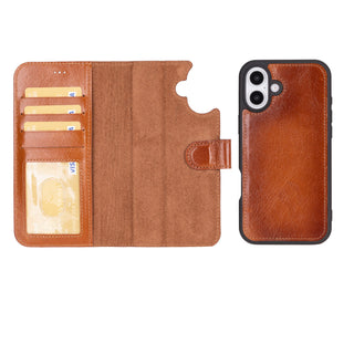 Magic - 2-in-1-Handyhülle für iPhone 16 Plus aus Leder