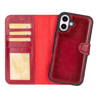 Magic - 2-in-1-Handyhülle für iPhone 16 Plus aus Leder