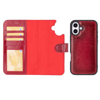 Magic - 2-in-1-Handyhülle für iPhone 16 aus Leder