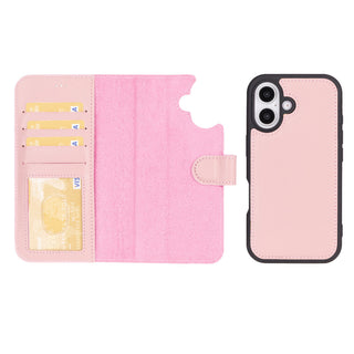 Magic - 2-in-1-Handyhülle für iPhone 16 aus Leder