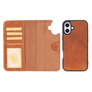 Magic - 2-in-1-Handyhülle für iPhone 16 Plus aus Leder